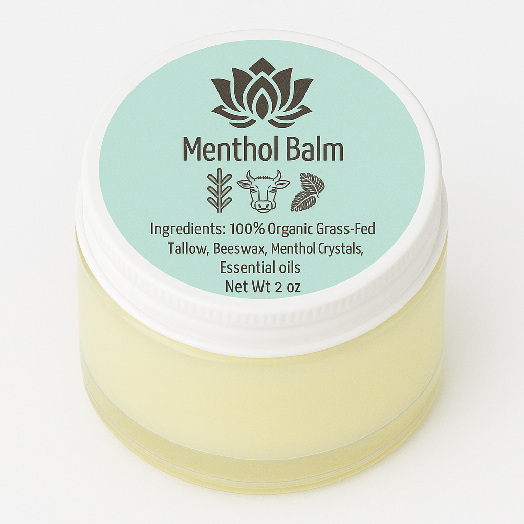 Menthol whipped tallow Balm 2oz