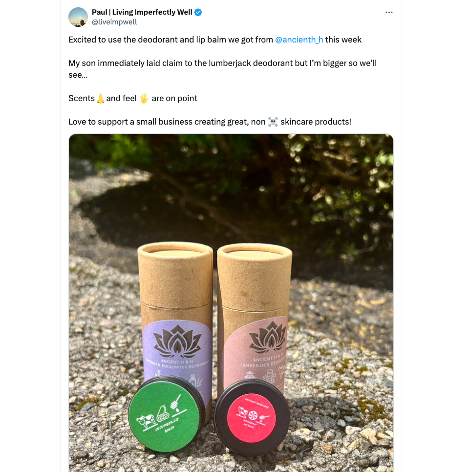 100% grassfed beef tallow deodorant with tallow lip balm, best for sensitive skin