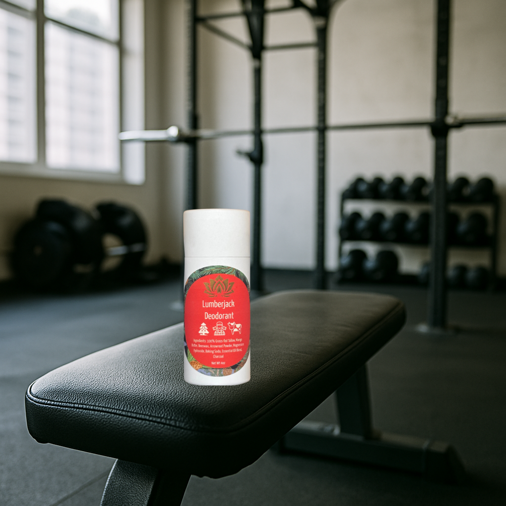 tallow deodorant in the gym