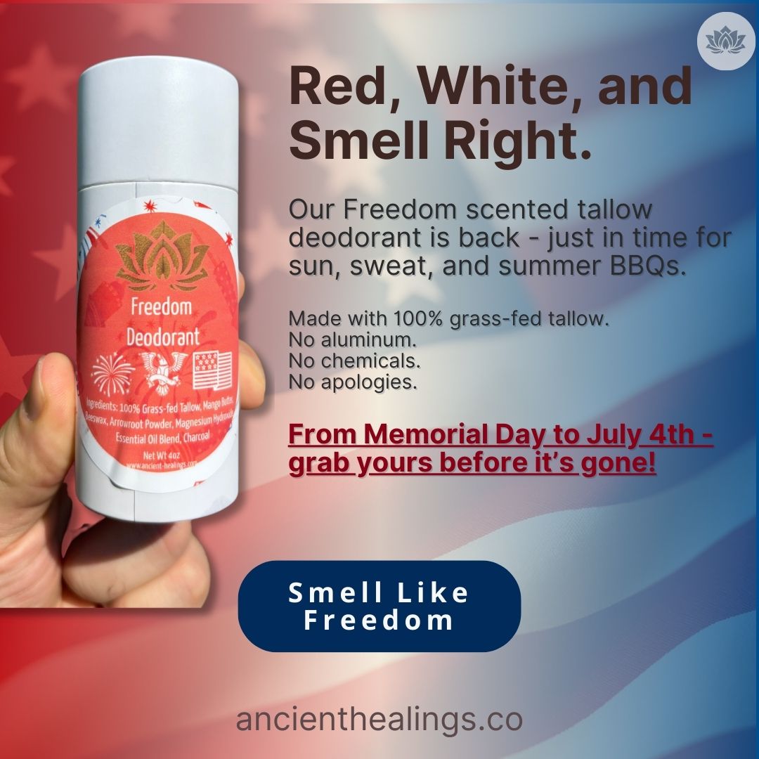 f4th july scented beef tallow deodorant