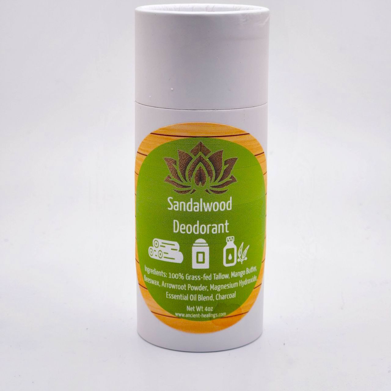 All-natural aluminum-free tallow deodorant – grass-fed tallow, toxin-free & long-lasting freshness.