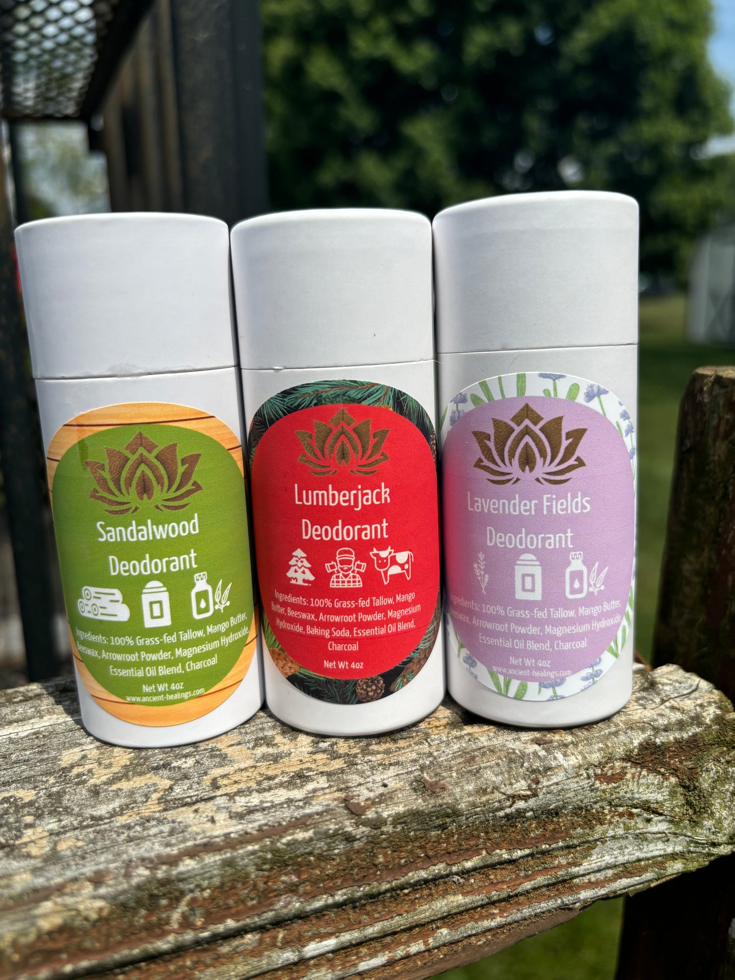 All-natural aluminum-free tallow deodorant – grass-fed tallow, toxin-free & long-lasting freshness.