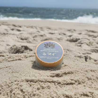 Rich, creamy whipped tallow balm made from grass-fed beef tallow for deep hydration & skin nourishment.